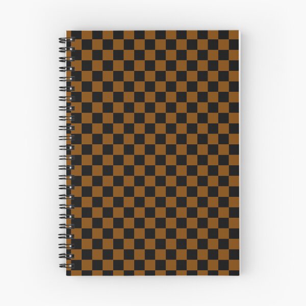 Item preview, Small Checkered - Black and Chocolate Brown designed and sold by JustPatterns2.