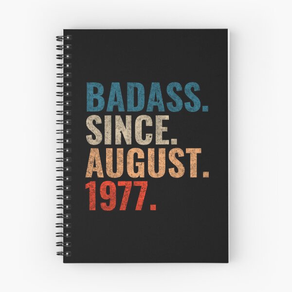 Item preview, Badass since August 1977 Vintage 1977 August birthday gift designed and sold by Teelogic.