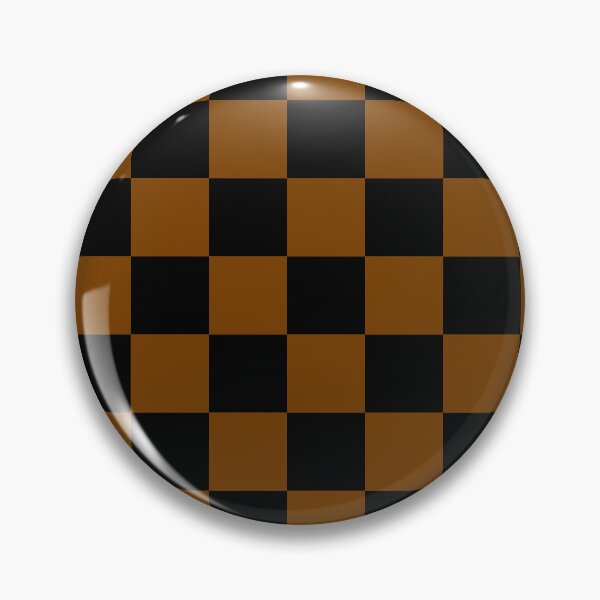 Item preview, Checkered - Black and Chocolate Brown designed and sold by JustPatterns2.