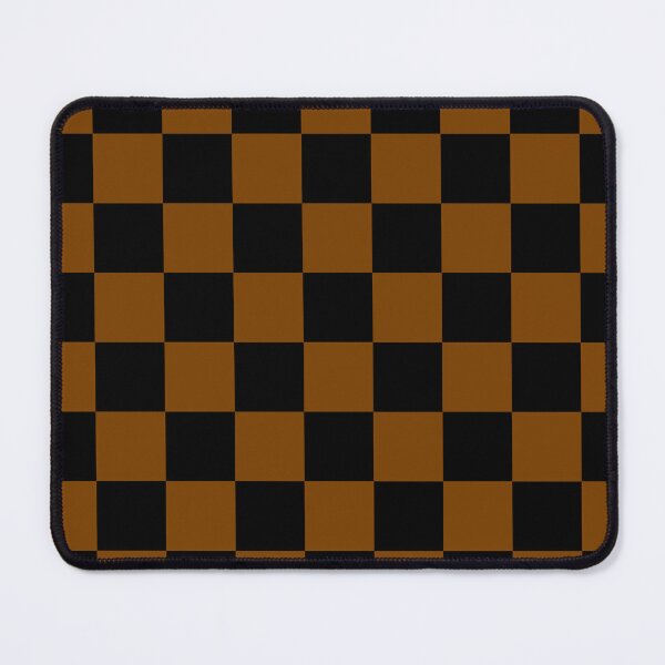 Item preview, Checkered - Black and Chocolate Brown designed and sold by JustPatterns2.