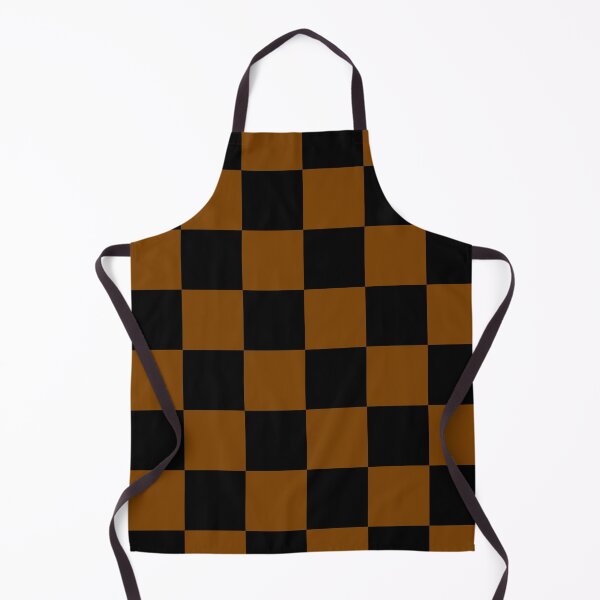 Item preview, Large Checkered - Black and Chocolate Brown designed and sold by JustPatterns2.
