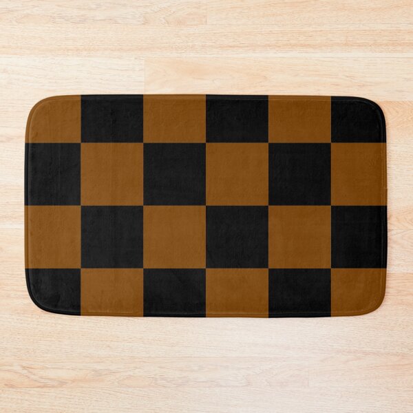 Item preview, Large Checkered - Black and Chocolate Brown designed and sold by JustPatterns2.
