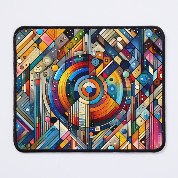 Item preview, a colorful geometric pattern with circles, nested designed and sold by bernhagen.