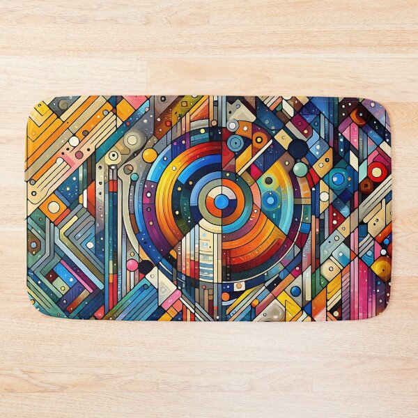 Item preview, a colorful geometric pattern with circles, nested designed and sold by bernhagen.