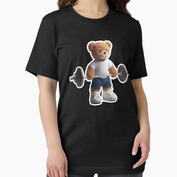 Item preview, TEDDY BEAR WEIGHTLIFTING  designed and sold by Goldenshop2.
