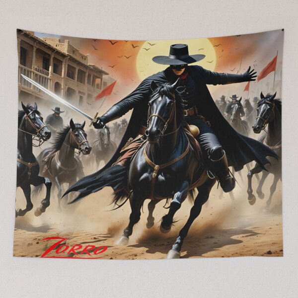 Item preview, Zorro fights on horseback designed and sold by Astralia.