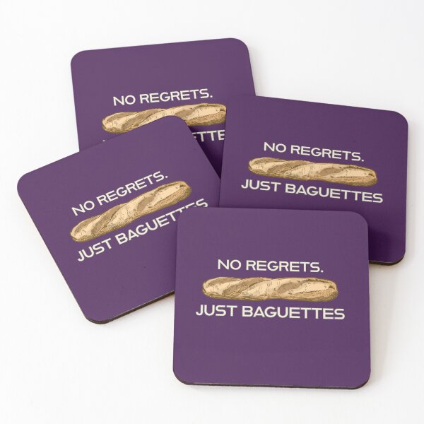 Item preview, No Regrets Just Baguettes  designed and sold by ClanRaeDesign.