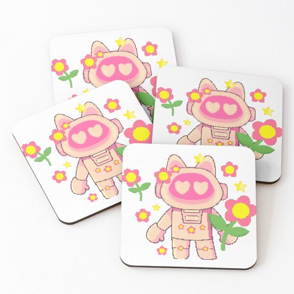 Item preview, Peach Robot Cat Pixel Style designed and sold by Laongdao.