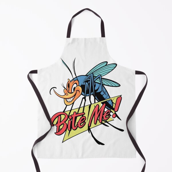 Item preview, Bite Me! Says the Cartoon Mosquito with Big Eyes and Sharp Teeth designed and sold by SplashTastic.