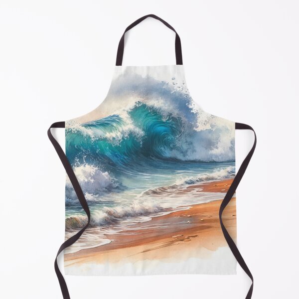 Item preview, Dynamic waves on an abstract beach designed and sold by cj-digital.