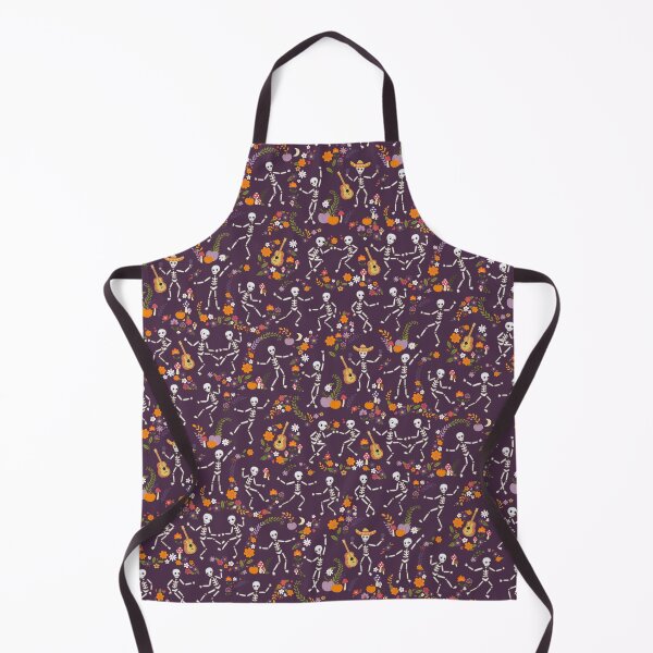 Item preview, Halloween Barn Dance - orange and lilac on dark purple by Cecca Designs designed and sold by Cecca-Designs.
