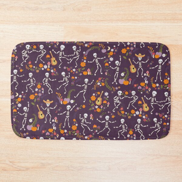 Item preview, Halloween Barn Dance - orange and lilac on dark purple by Cecca Designs designed and sold by Cecca-Designs.