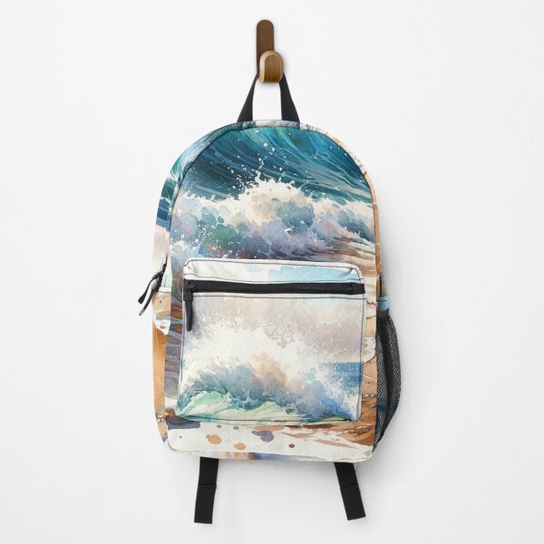Item preview, Majestic waves crashing on the sunny beach" designed and sold by cj-digital.