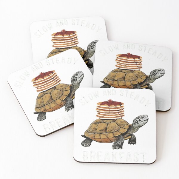 Item preview, Slow and Steady Breakfast Tortoise  designed and sold by Fatkid11.