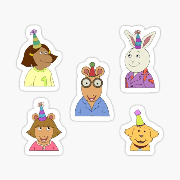 Item preview, Arthur Birthday Friends - Pack designed and sold by cml-stickers.