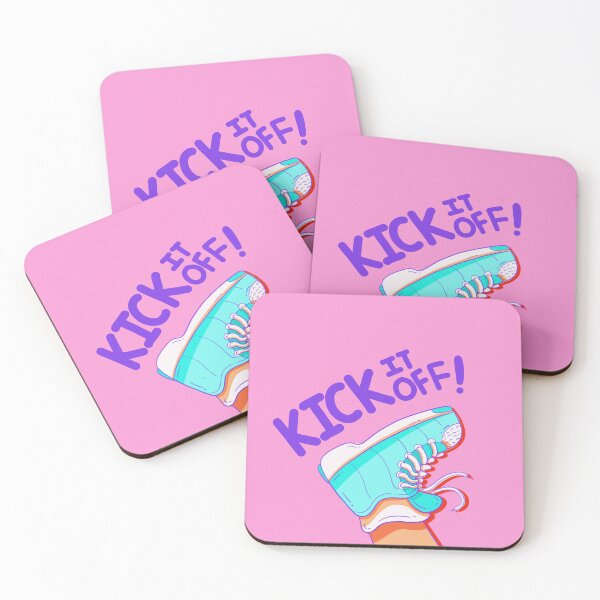 Item preview, Pink KICK IT OFF!  Illustration Design  designed and sold by keepsketching.