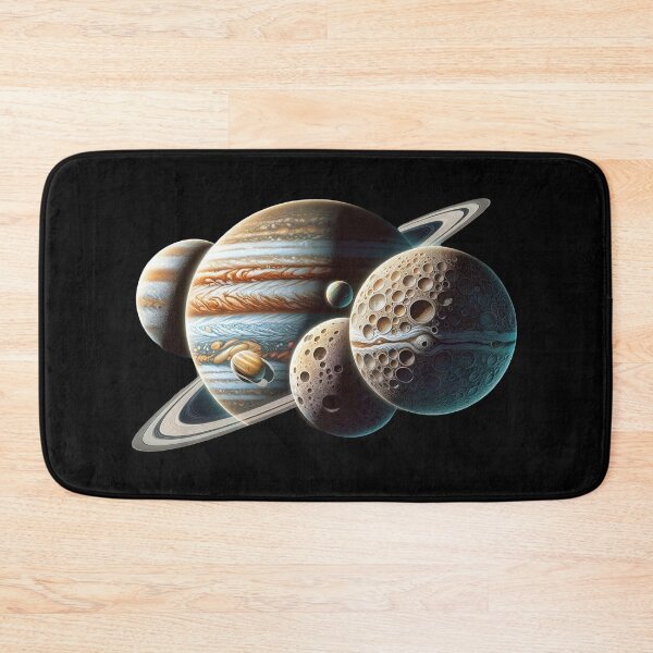 Item preview, Jupiter and Galilean Moons Fantasy Space art designed and sold by Taans-Creation.
