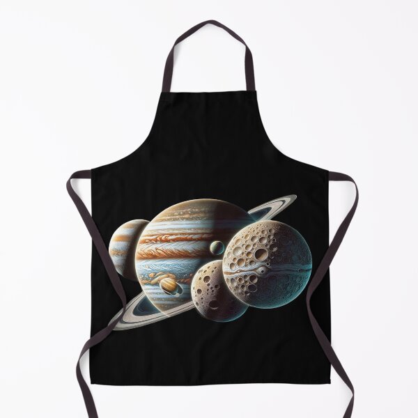 Item preview, Jupiter and Galilean Moons Fantasy Space art designed and sold by Taans-Creation.