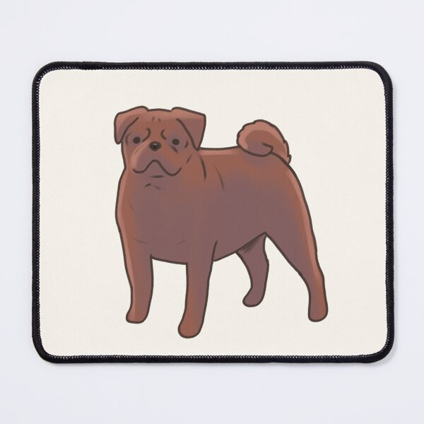 Item preview, Brown Pug art  designed and sold by Artofmayara.