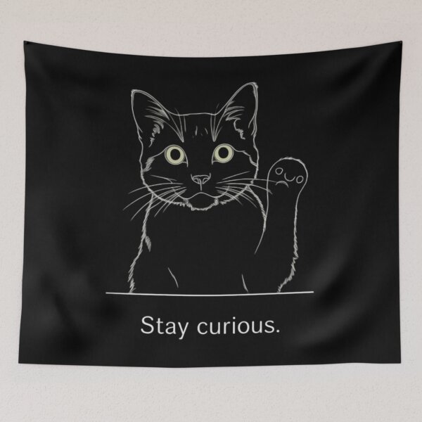 Item preview, Curious Cat designed and sold by 123ks.