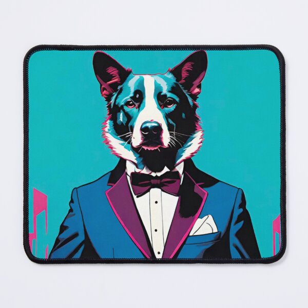 Item preview, Dapper Dog in a Tuxedo designed and sold by GrizzlyCollective.