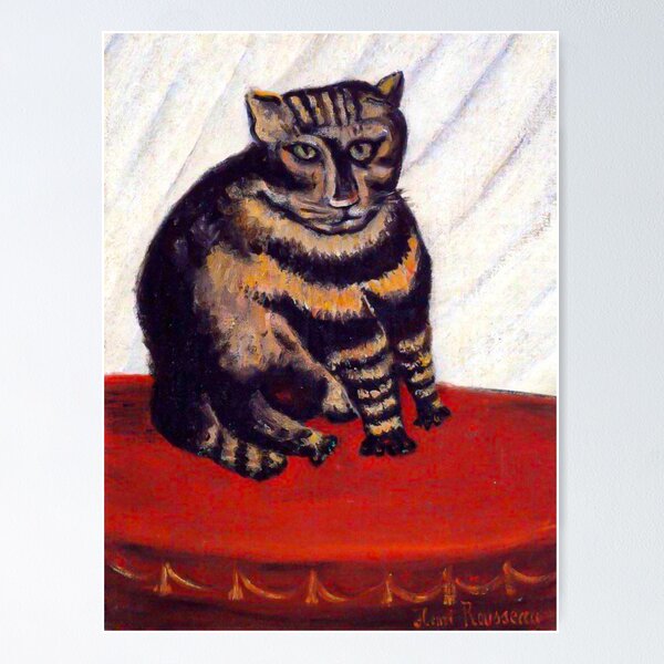 Item preview, Henri Rousseau "The Tiger Cat" Le Chat Tigre (1844-1910) HD Remastered  designed and sold by Arwen-Art.