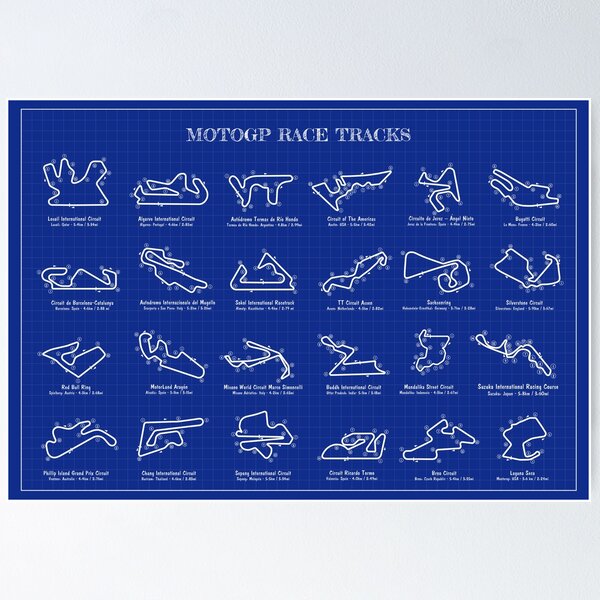 Item preview, MotoGP Race Tracks (Blueprint) designed and sold by BGALAXY.