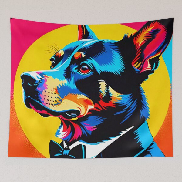 Item preview, Canine Elegance: Dog in a Tuxedo designed and sold by GrizzlyCollective.