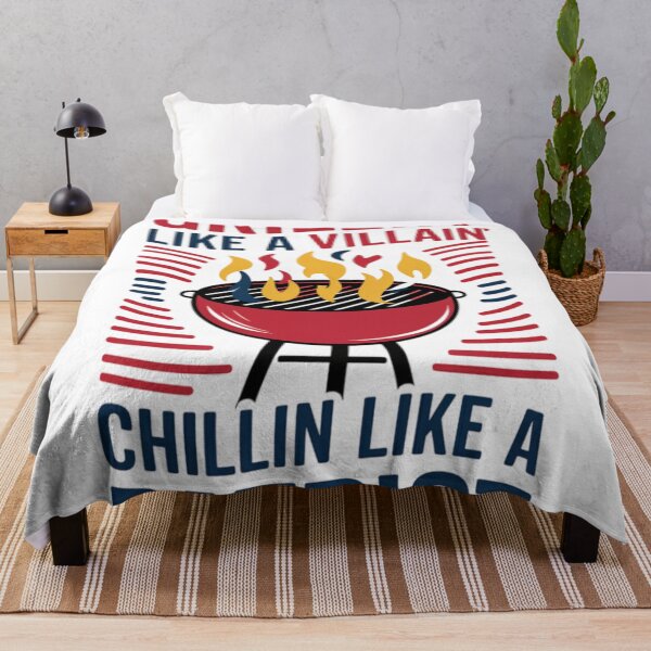 Item preview, Grillin’ like a villain, chillin’ like a patriot. designed and sold by 123ks.