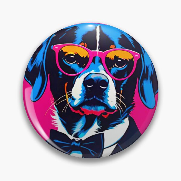 Item preview, Cool Canine: Dog in Red Glasses and Tuxedo designed and sold by GrizzlyCollective.