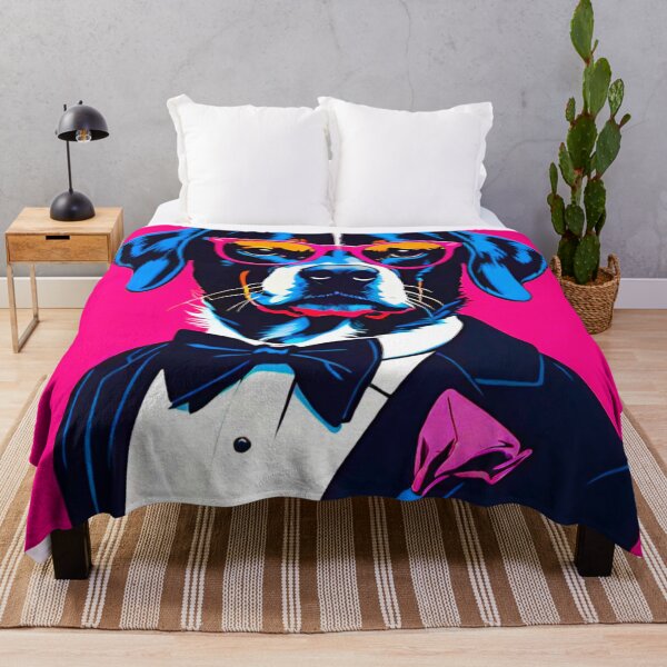 Item preview, Cool Canine: Dog in Red Glasses and Tuxedo designed and sold by GrizzlyCollective.