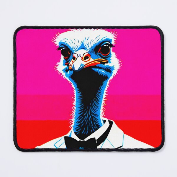 Item preview, The Elegant Ostrich: Ostrich in a White Tuxedo designed and sold by GrizzlyCollective.