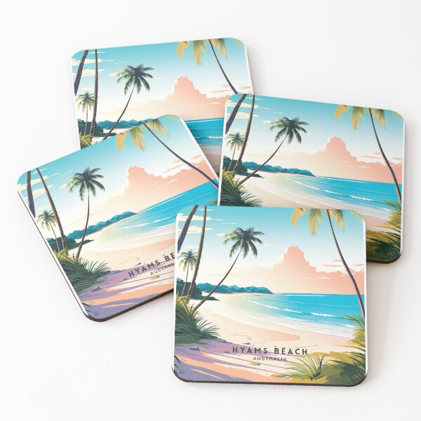 Item preview, Hyams Beach Australia Coastal Gem designed and sold by NeuralVibe.