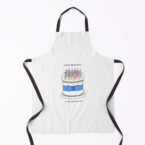Item preview, Happy Birthday to Favorite Child Cake and Candles designed and sold by KateTaylor.