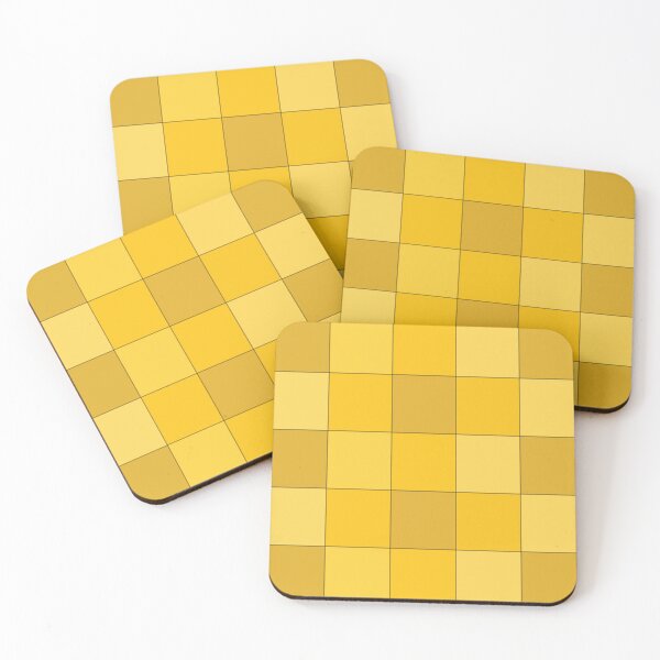 Item preview, Mustard Yellow Checkerboard Mustard designed and sold by Nisha Prabhu.