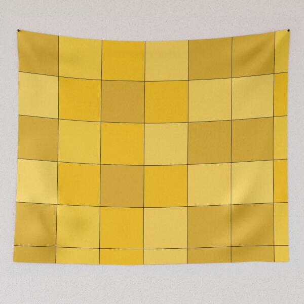 Item preview, Mustard Yellow Checkerboard Mustard designed and sold by Nisha Prabhu.