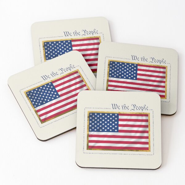 Item preview,  We The People, Independence Day American Flag and United States Constitution Declaration designed and sold by TQDitty.