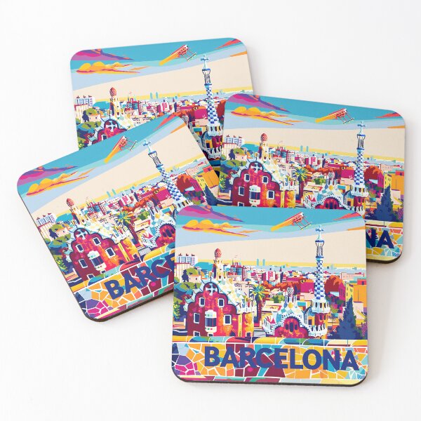 Item preview, Retro Barcelona Illustration  designed and sold by nomiraclehere.