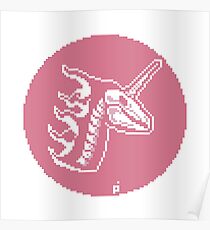Pink unicorn Poster
