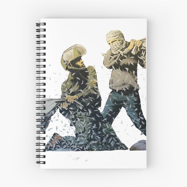 Item preview, Banksy - Pillow Fight designed and sold by URBANZ.