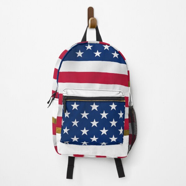 Item preview, Independence Day American Flag with Gold Foil Border designed and sold by TQDitty.