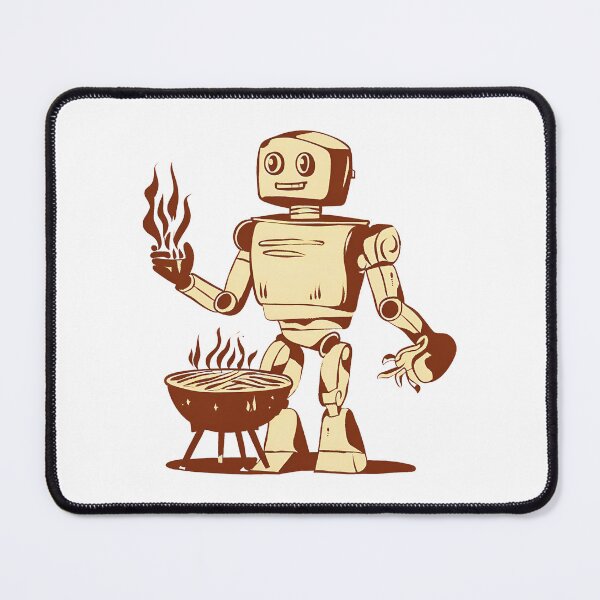 Item preview, Vintage Robot Grilling: Retro BBQ Master T-Shirt designed and sold by GorinART.