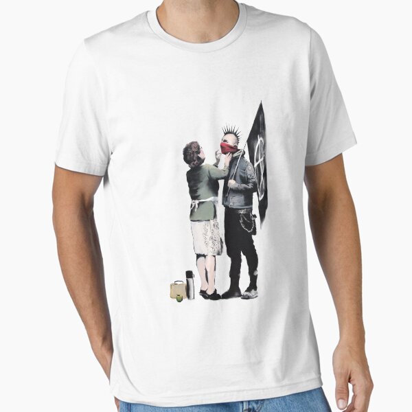 Vista previa del artículo con la obra «Banksy - Mamá Punk», diseñado y vendido por URBANZ.