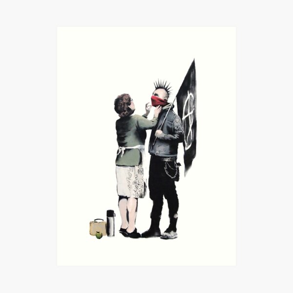 Banksy - Punk Maman Impression artistique
