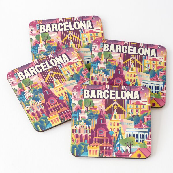 Item preview, Retro Barcelona Illustration  designed and sold by nomiraclehere.