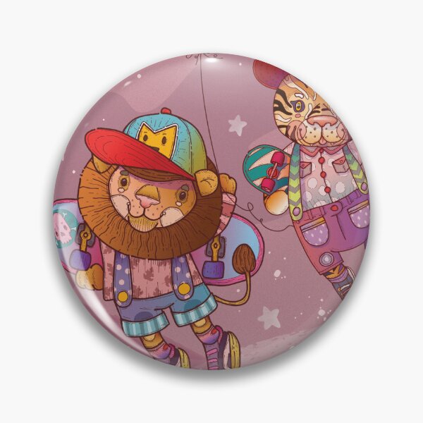 Item preview, Street art style Skateboarder Lion and friends fly with ballon’s  designed and sold by Franco Moody.