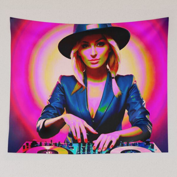 Item preview, Serene Beats: DJ Woman’s Tranquil Presence designed and sold by GrizzlyCollective.