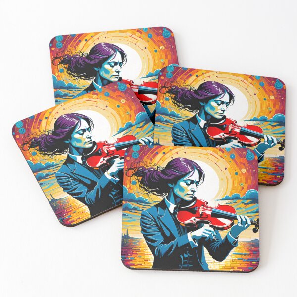 Item preview, Riverside Melodies: Serene Violinist by the River designed and sold by GrizzlyCollective.