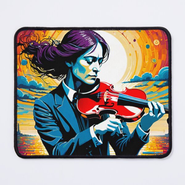 Item preview, Riverside Melodies: Serene Violinist by the River designed and sold by GrizzlyCollective.
