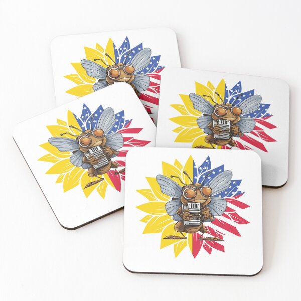 Item preview, Patriotic Cicada Harmonica Sunflower designed and sold by sydney-syder.